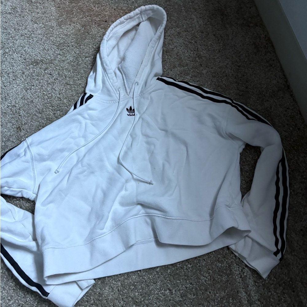 Adidas cropped sweatshirt!